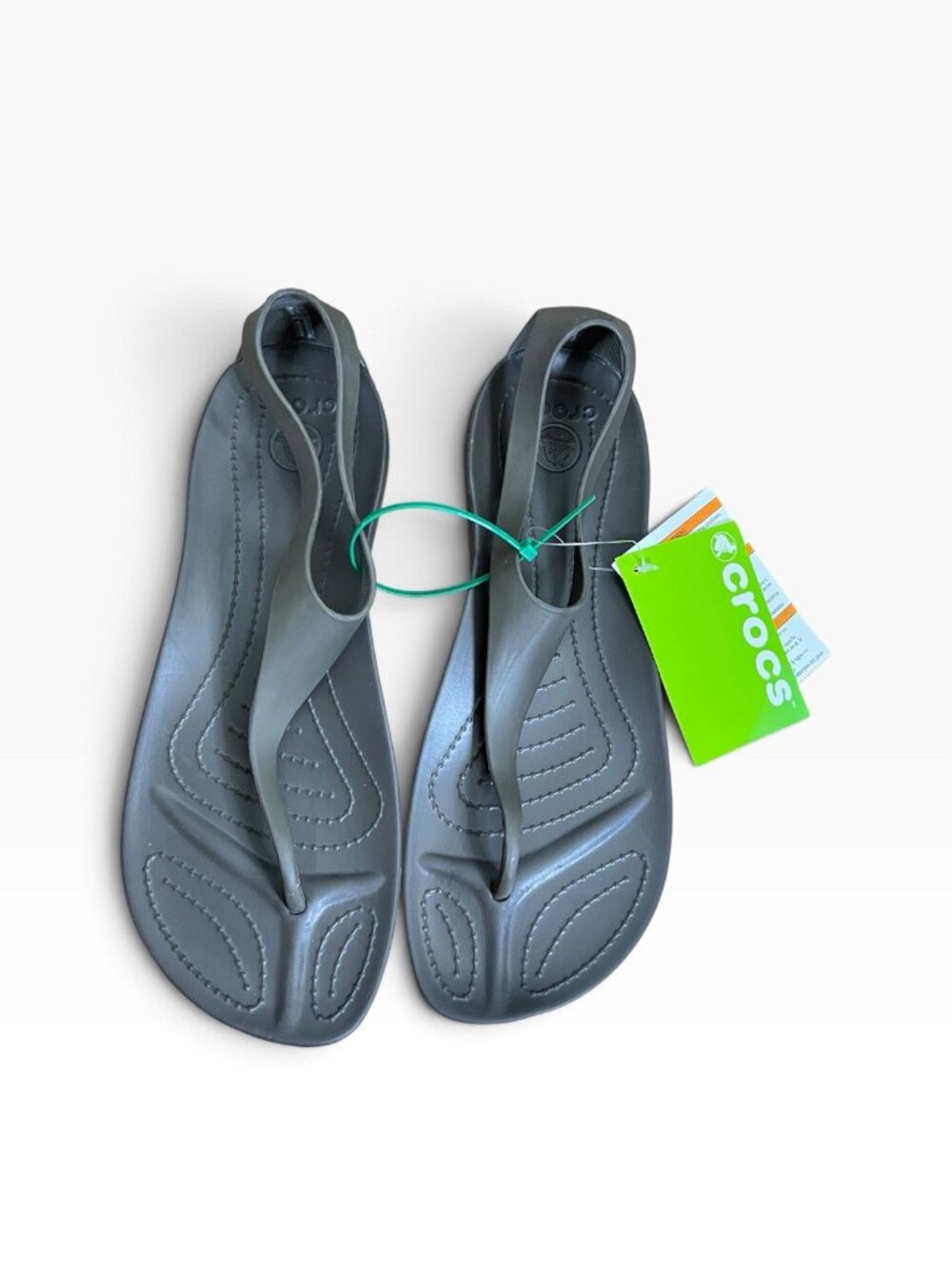 Crocs Sexi Flip Flop Sandals Size 10 Espresso Womens NEW RARE